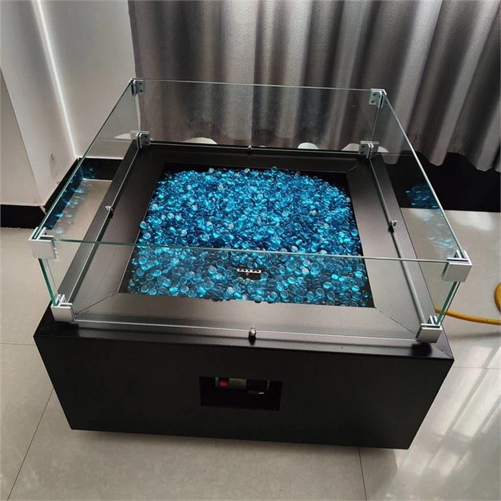 Anti-Corrosion Gas Firepit With Glass