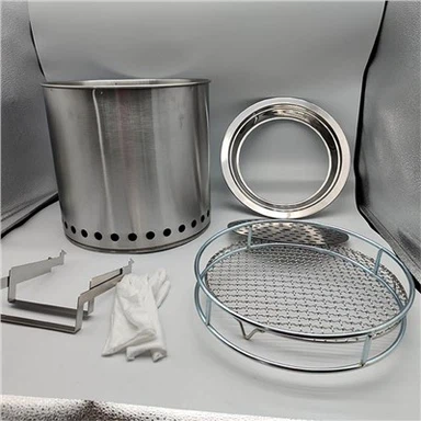 Външна соло раница за туризъм, сгъваема печка на дърва за къмпинг