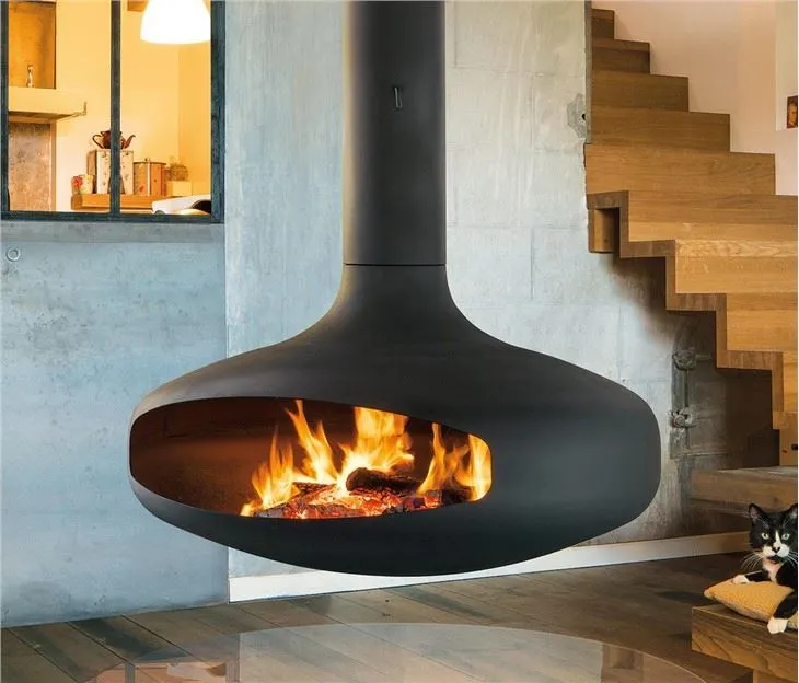 Wood Burning Suspended Fireplace