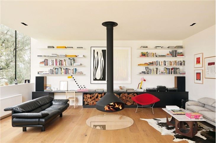 Ceiling Mounted Wood Stove