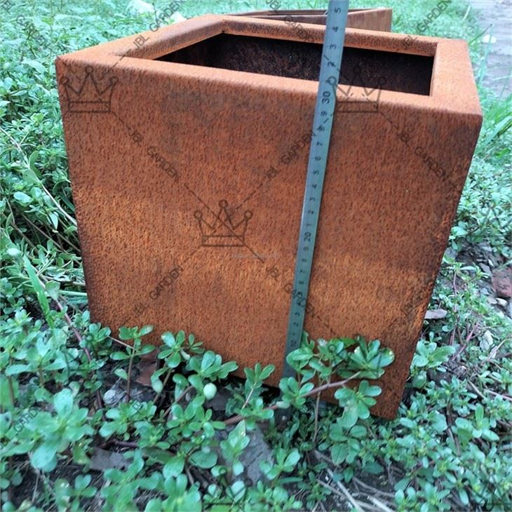 Corten Steel Series Long Box Planter