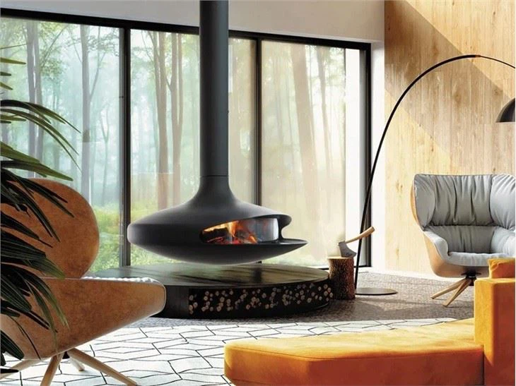Freestanding Hanging Fireplace
