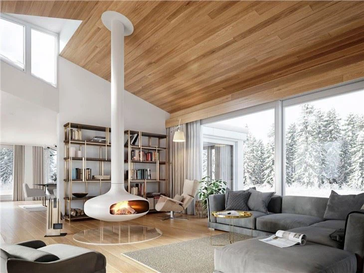 Freestanding Hanging Fireplace