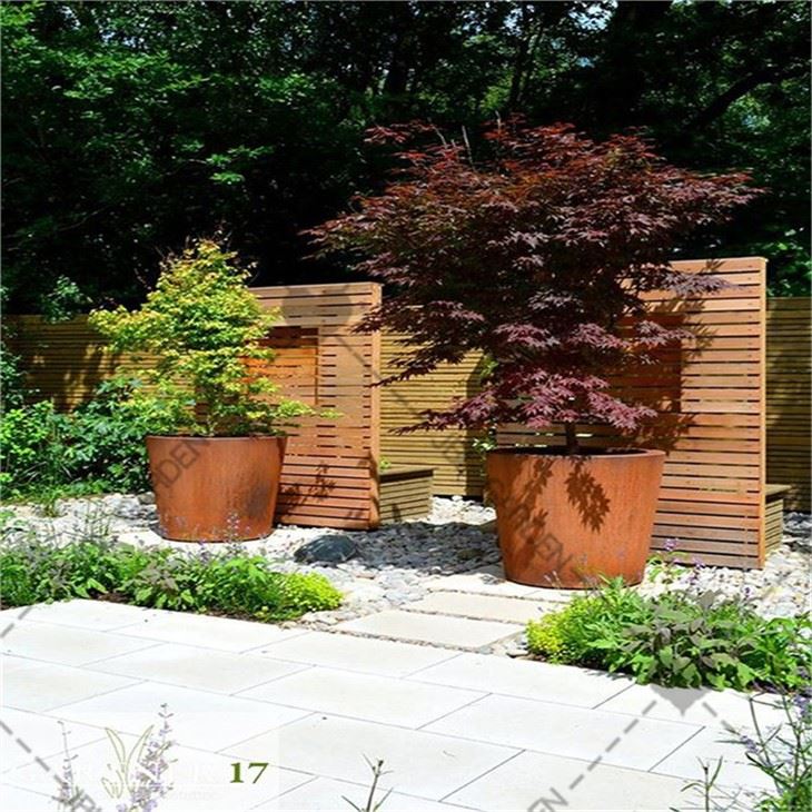 Големи сеялки Corten Steel