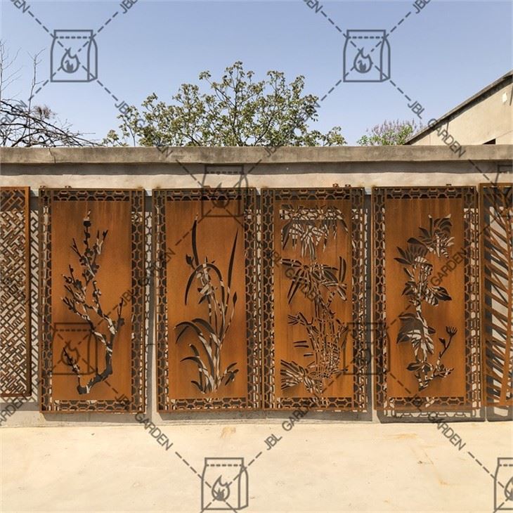 Privacy Corten Steel Fences For Art