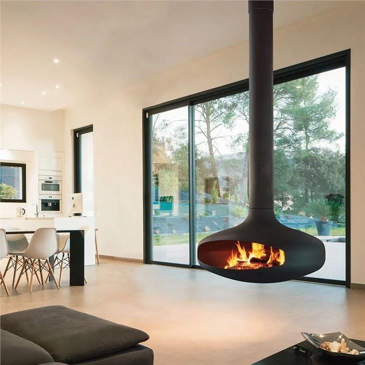 Round Suspend Hanging Fireplace