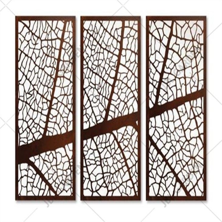 Rusted Steel Fence Panels