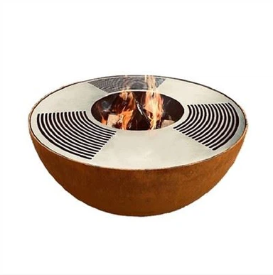 Barbecue Made Of Corten Steel