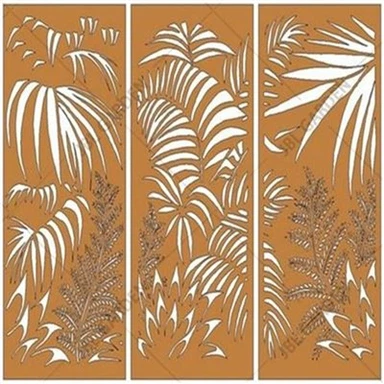 Декоративен екран от стомана Corten