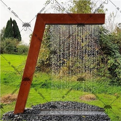Голям воден фонтан Corten Steel