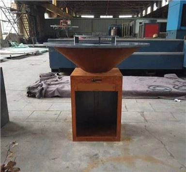 Външна кухня Corten Steel Камина Грил Пушач Барбекю Скара