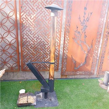 Ракетна камина на пелети