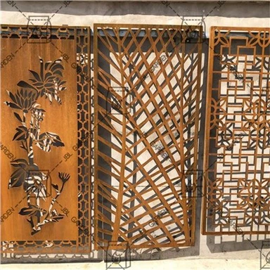 Дърво Corten Steel Screen за пейзаж