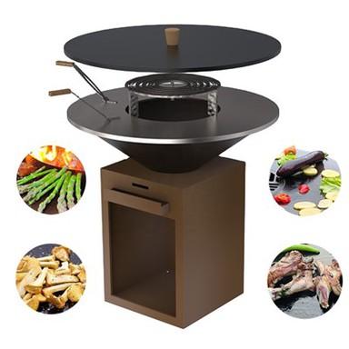 Външни скари за барбекю на дървени въглища