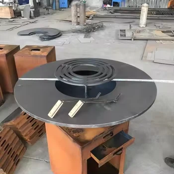Corten Steel BBQ Stove For Camping high quality
