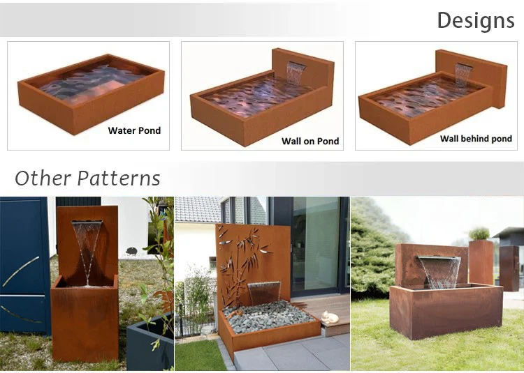 Corten Steel Water Curtain Corten Steel Water Curtain