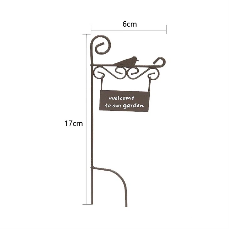 Metal Garden Plug Welcome