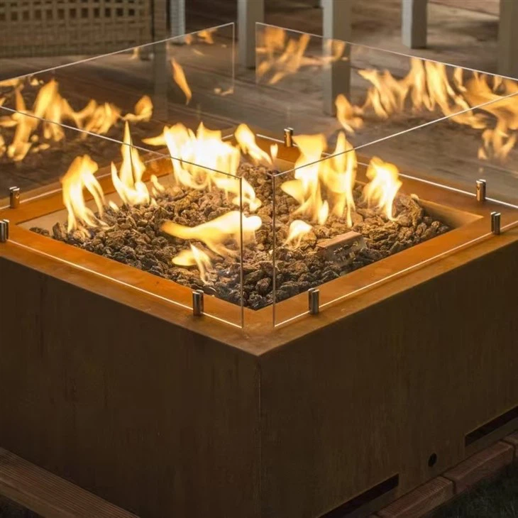Outdoor Metal Gas Fire Pits