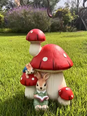 Simulation Rabbit Garden Decoration