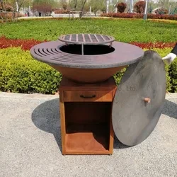 Барбекю печка Corten Steel за къмпинг