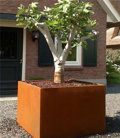 Градински саксии от стомана Corten