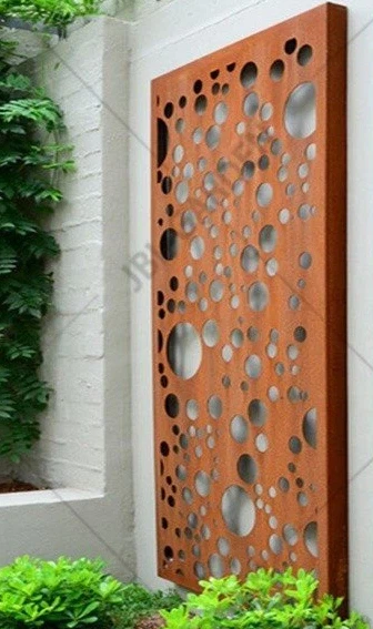 Метален стоманен панел за градина