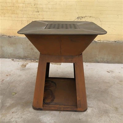 Печка за барбекю на скара на дървени въглища