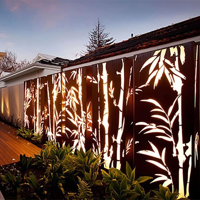 Weathering Steel Art Triptych